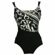 MIRACLESUIT Black White Hamden Mixed Up Underwire Swimsuit 8