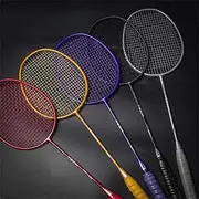 Badminton Racket Full Carbon Fiber Strung Racquet for Adult Players 22-25Lbs 4U G5 Sport Offensive Sports Racket with Bag