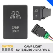 CAMP LIGHT - BLUE LED Push Switch Suit ISUZU D-MAX MU-X 3rd GEN Dash 12v (for: Isuzu)