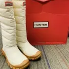 Hunter “Intrepid Tall Snow Boot” Women’s Waterproof & Insulated (White Willow)