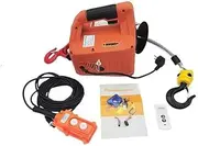 Waterproof Electric Winch Boat Trailer Winch Load Portable Electric Winch Traction Hoist Manual/Remote Control/Wire Control Electric Hoist 220V/110V 500KG(110v)