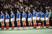 Bernard Lacombe Loic Amisse Olivier Rouyer Michel Platini 1979 OLD SOCCER PHOTO