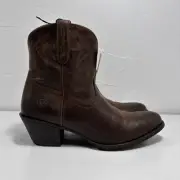 Ariat Darlin Sassy Brown Womens Size 10 B Slip On Cowboy Mid Boots NEW