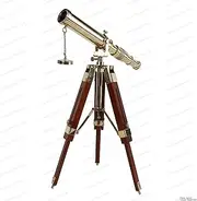 US HANDICRAFTS Vintage Brass Telescope on Tripod Stand use DF Lens Antique Desktop Telescope for Home Decor | Table Accessory Nautical Spyglass Telescope for Navy and Outdoor Adventure Brass Polish