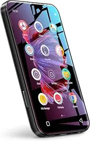 72GB WiFi Mp3 Player with Bluetooth, TIMMKOO 4.0" Full Touch Screen Mp3 Mp4 Player, Portable HiFi Sound Walkman Digital Music Player with FM Radio,Recorder, Ebook,Clock, Browser (Black)