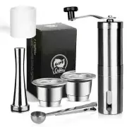 Coffee Capsule Cups Refillable Coffee Pods Capsule with Tamper Dosing Ring