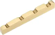 ECSiNG 1pc Bass Guitar Nut Brass Bass Nut 4 String 38mm Electric BASS Guitar Flat Bottom String Nut Compatible with Fender JAZZ Bass (38x6.2x3mm)