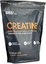 [BBS Health] Pure TGA Listed Creatine Monohydrate 1KG – Micronized, Pharmaceutical Grade – Supports Muscle Strength, Energy Production, and Workout Performance