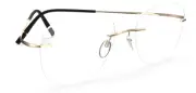 Silhoutte Rimless optical frame TMA Stellar 5599 CHASSIS Astral Gold 21 160