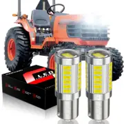 2 Blinding LED headlight bulbs for Kubota B6100, B7100, B7300, B7400, B7500 Bulb