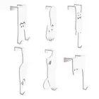 Over-the-door Hook No-drill Door Metal Over the Hooks for Hanging Clothes Coats