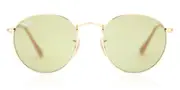 Ray-Ban RB3447 Round Metal 90644C Men's Sunglasses Gold Size 50