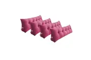 SOGA 4X 180cm Pink Triangular Wedge Bed Pillow Headboard Backrest Bedside Tatami Cushion Home Decor