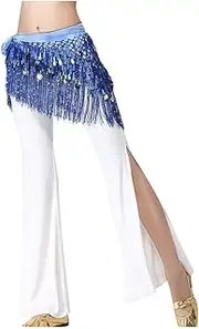 [LEIXIUSM] Lc9 Belt Holster Dance Belt Skirt Outfit Tassels Bead Belly Sequins Wrap Costume Hip Scarf Women Belt Womens Woven