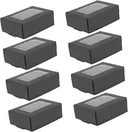 PEPLAYTAL 30Pcs Paper Soap Packaging Boxes with Window Chic present Box Container for Jewelry and Delicate Items Portable and Durable Design for Crafting and Presenting
