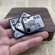 Poker Card LAUTIE 3.0 AAA AKQ Fidget Slider Zirconium EDC Stress Relief Toy Gift