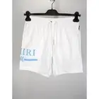 Amiri Q:2 / MA Bar Logo Swim Trunk Short in White BNWT S