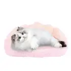 Plush Pet Bed Soft Warm Enhanced Comfort Dog Cat Sofa Bed For Winter Pink