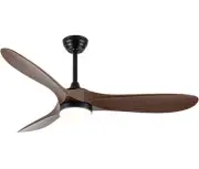 52 Inch Ceiling Fan with Light, Remote Control, Reversible DC Motor, Stepless