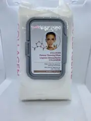 SPASCRIPTIONS COLLAGEN MAKEUP CLEANSING WIPES • 60 WIPES