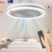 50Cm Ceiling Fan with Lights Low Profile,3 Colors Ceiling Fans with Remote Contr