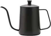 600ml Coffee Kettle Brew Coffee Kettle Coffee Maker Brewer Coffee Pot Stainl Steel with Handle Birthday Coffee r Black One Size