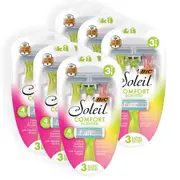 18pc Bic Soleil Women's Comfort Bella Razors Scented 4 Blade Shave/Shaver