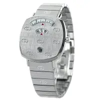在飛比找Yahoo!奇摩拍賣優惠-GUCCI  古馳 YA157401 手錶 35mm 銀色面