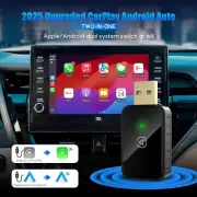Wireless Carplay Android Auto Adapter Car Dongle Connect Box 2 in 1 Mini USB AU