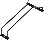Dianoo Wine Glass Holder, Stemware Rack, Wine Glass Rack Under Cabinet with Screws, 27cm 1 Row Black