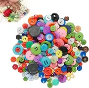Colorful Buttons for Crafting, 66Pcs Mixed Buttons for Knitting, Mixed Assorted Color and Sizes Craft Buttons Round Resin Button for Sewing, Children DIY, Painting