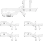EMSea 20PCS 1.83 Inch Hidden Valance Clips Window Blinds Retainer Holder Clips Clear PVC Clips for Horizontal Blind Valance Home Decor