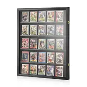 Sports Card Display Holder Graded Case Wall Mounted Cabinet for NBA Basketball Football Baseball Hockey PSA Comic Pokemon Game Trading Cards Lockable