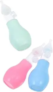 Abaodam Silicone Suction Nose Cleaner 3 Pack Nasal for Baby Easy to Use Remover for Snot and Nasal Congestion Relief