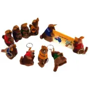 36 Australian Souvenir Keyrings Australia Kangaroo Clip On Plush Key Ring Bulk