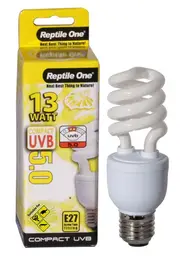 Compact UVB Bulb 13 Watt (UVB 5.0) E27 Eddison (Reptile One)