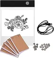 Labymos Portable Flip Book Kit with Light Pad Tablet LED Light Box 3 Level Brightness Control 300 Sheets Flipbook Paper with Binding Screws for Tracing and Drawing