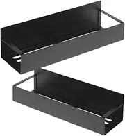 MOLUCKFU 2Pcs Magnetic Kitchen Storage Rack Punch Fridge Spice Shelf Magnetic Shelf for Refrigerator Office Desk Washing Machine Space Saving Organizer for Seasoning Jars