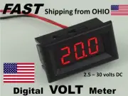 FLUSH Dash Mount Battery Level Indicator / Battery Charge METER - 12v 24v - DIGI