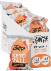 MELROSE Ignite Keto Ball Macadamia Vanilla Krisp 35g x 12 Display