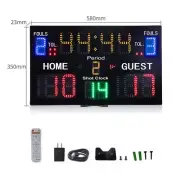 A30B 15-digit Basketball Scoreboard Portable Scoreboard w/ Shot Clock & 8 Modes