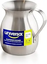 Universal Hot Chocolate Maker 2.1 Qt / 2 L, Chocolatera, Frothing Pitcher, Frother for Coffee, Aluminum Pouring Pot, Olleta