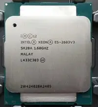 在飛比找Yahoo!奇摩拍賣優惠-【含稅】Intel Xeon E5-2603 v3 1.6G