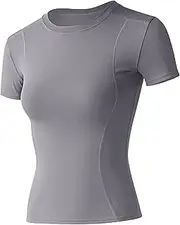 [EOAMGO] Gym Tops for Women UK, Gym Wear T Shirts Clothes for Women, Womens Yoga Running Tops Sports Wear, Ladies Gym Tops, Pilates Workout Tops for Women UK