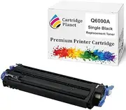Cartridge Planet Black Compatible Toner Cartridge Replacement for HP 124A Q6000A (2,500 Pages) for HP Color Laserjet 1600 2600n 2605 2605dn 2605dtn CM1015 MFP CM1017 MFP