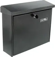Burg-Wächter Letter Box, A4 Drop Format, EU Standard EN 13724, incl. 2 Keys, Galvanized Steel, Journal 5867 E, Iron, with Cylinder Lock