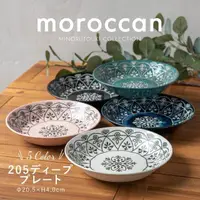 在飛比找momo購物網優惠-【DAIDOKORO】日本製頂級美濃燒陶瓷大圓深盤20.5 