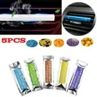 5PCS Car Air Freshener Perfume Solid Stick Replacement Vent-Clip Diffuser-Outlet