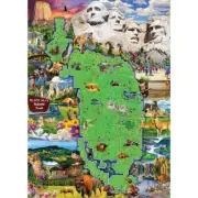 MasterPieces jigsaw puzzle; Black Hills National Forest map; 1000 pcs