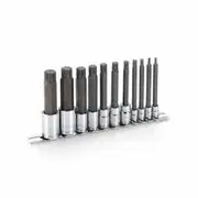 TTI 1/4" 3/8" 1/2" Long Spline Rail Socket Drive - 11 Piece TTISVSS11PL